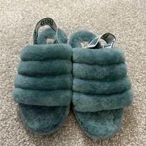 UGG FLUFF YEAH SLIDE ATLANTIC SLIPPERS - WOMEN'S